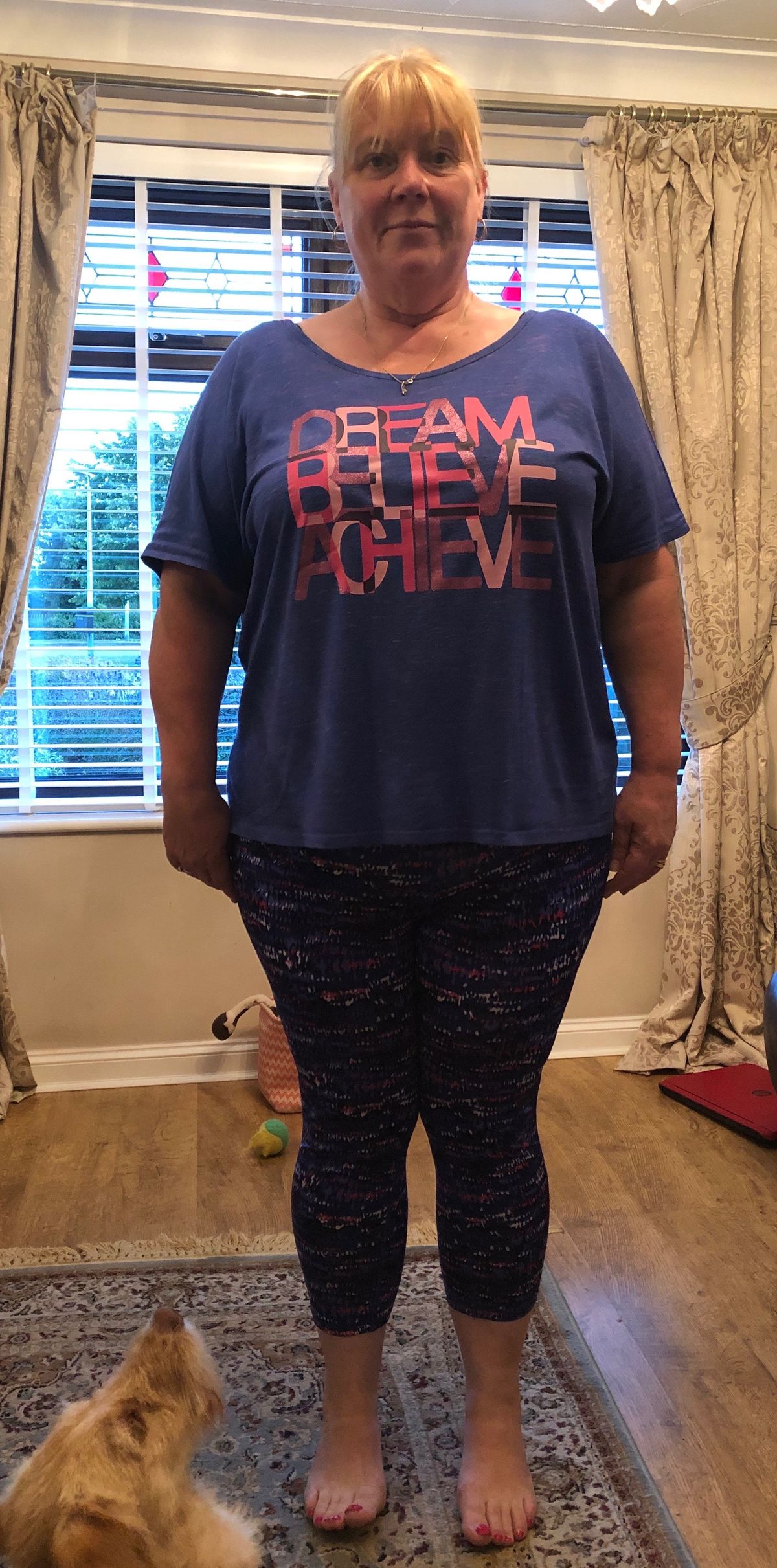 Cheryl Lawton before losing three stone through Slimming World