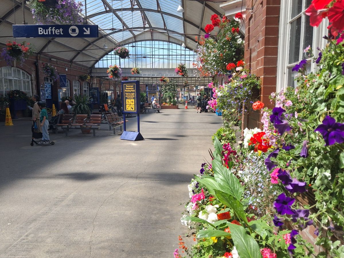 Blooming beautiful Bridlington railway station
