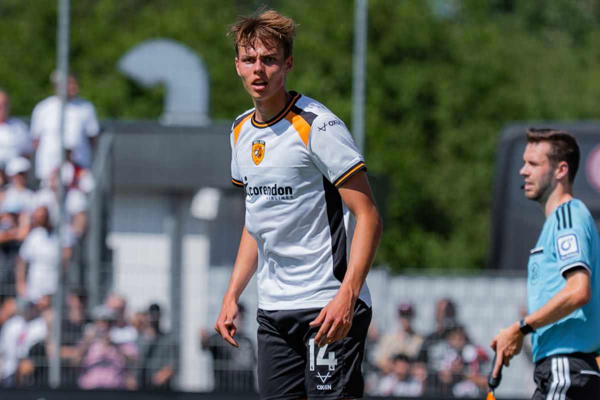 Jens Hjerto-Dahl made his Hull City debut against Eintracht Frankfurt