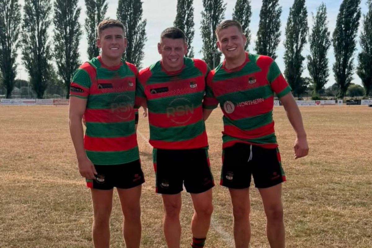 Lee Radford played for Myton Warriors alongside sons Brad and Logan. 