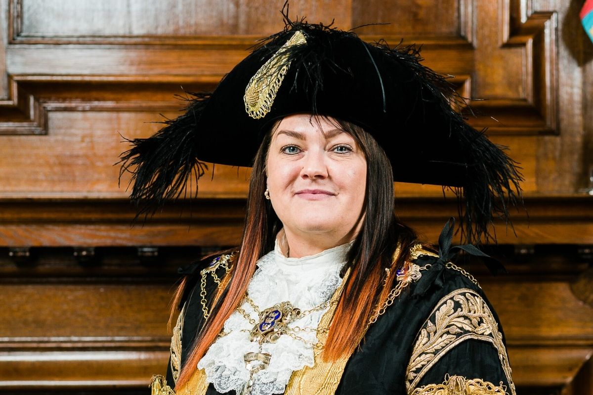 The Lord Mayor of Hull, Cllr Maria Coward, pictured in the formal Mayoral robes