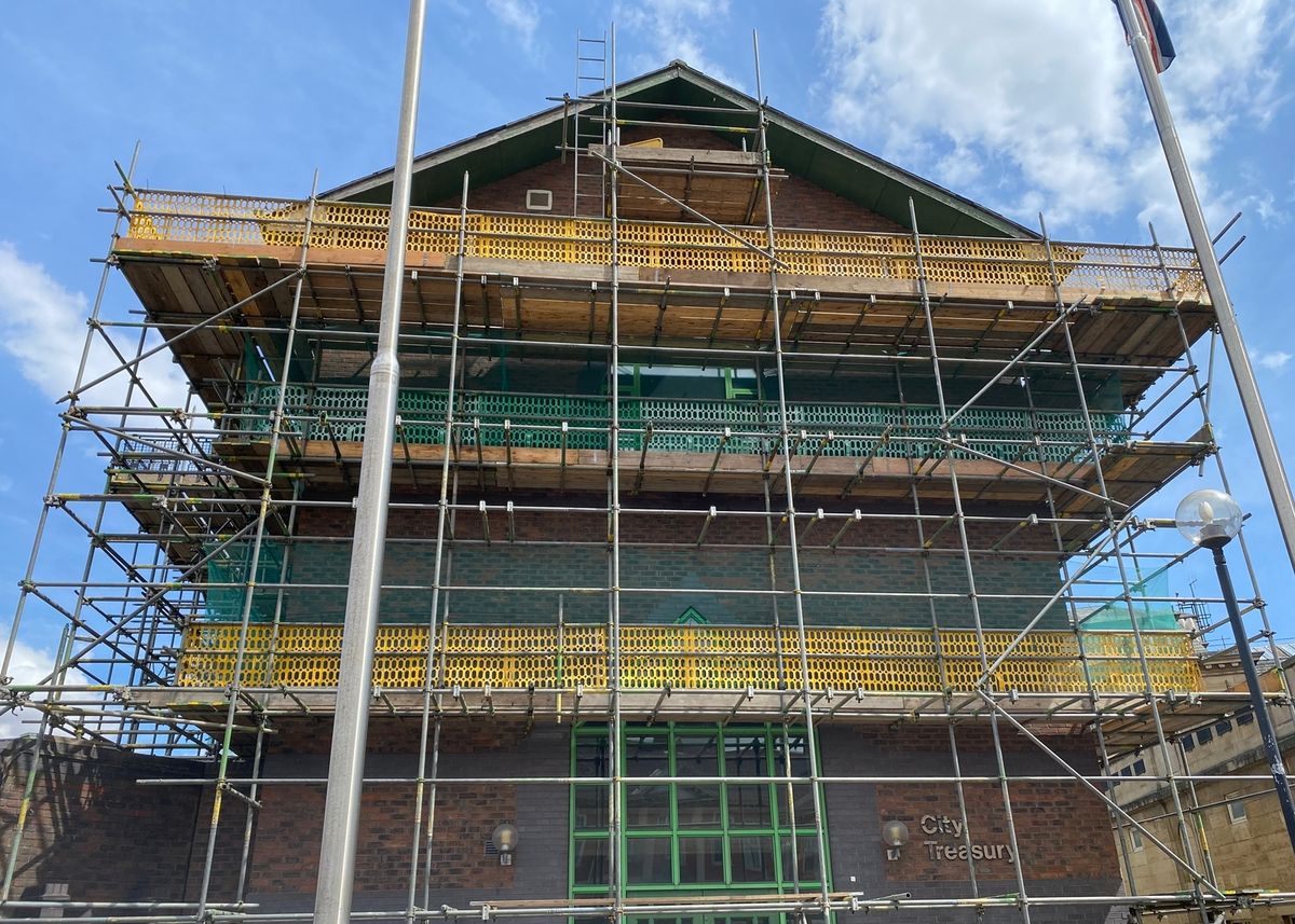 Work is under way at the Treasury Building in Hull