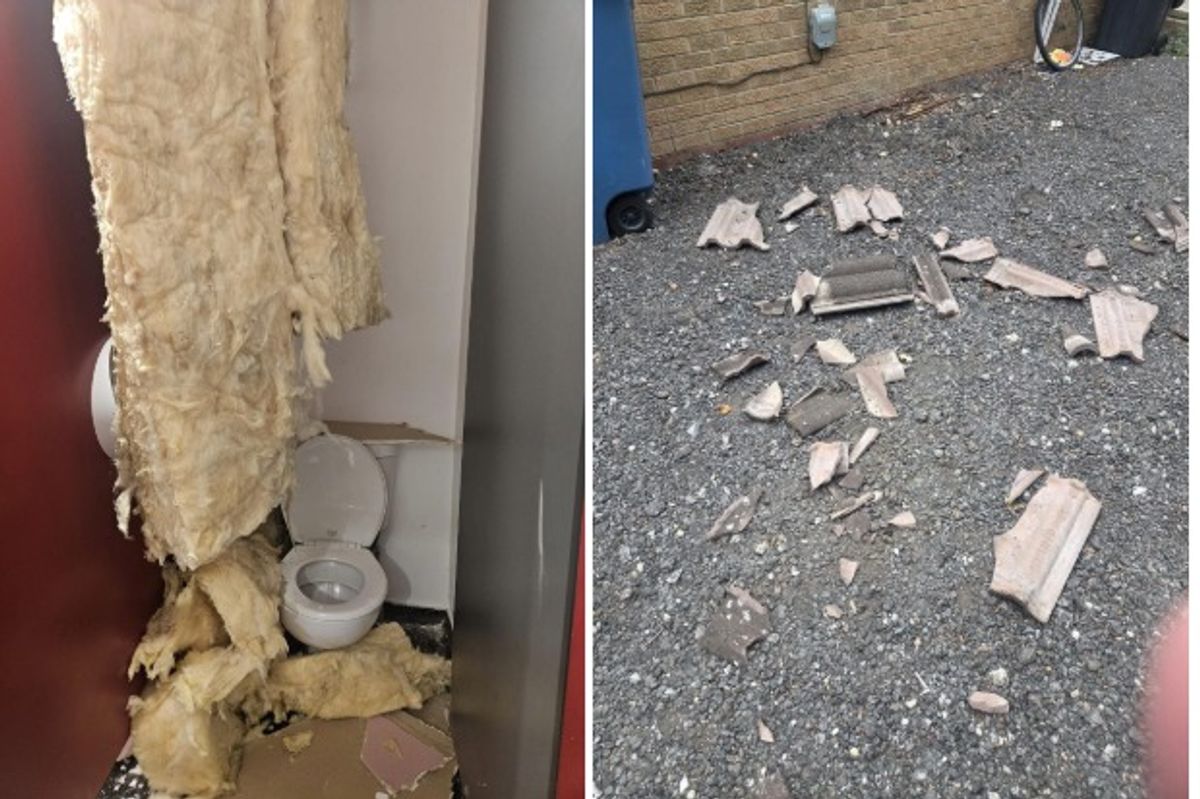 Damage allegedly caused during a break-in at Hullensians RUFC at Anlaby