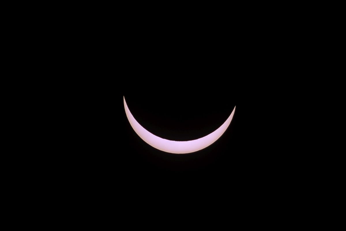 The solar eclipse of March 20, 2015, as seen from the banks of the Humber