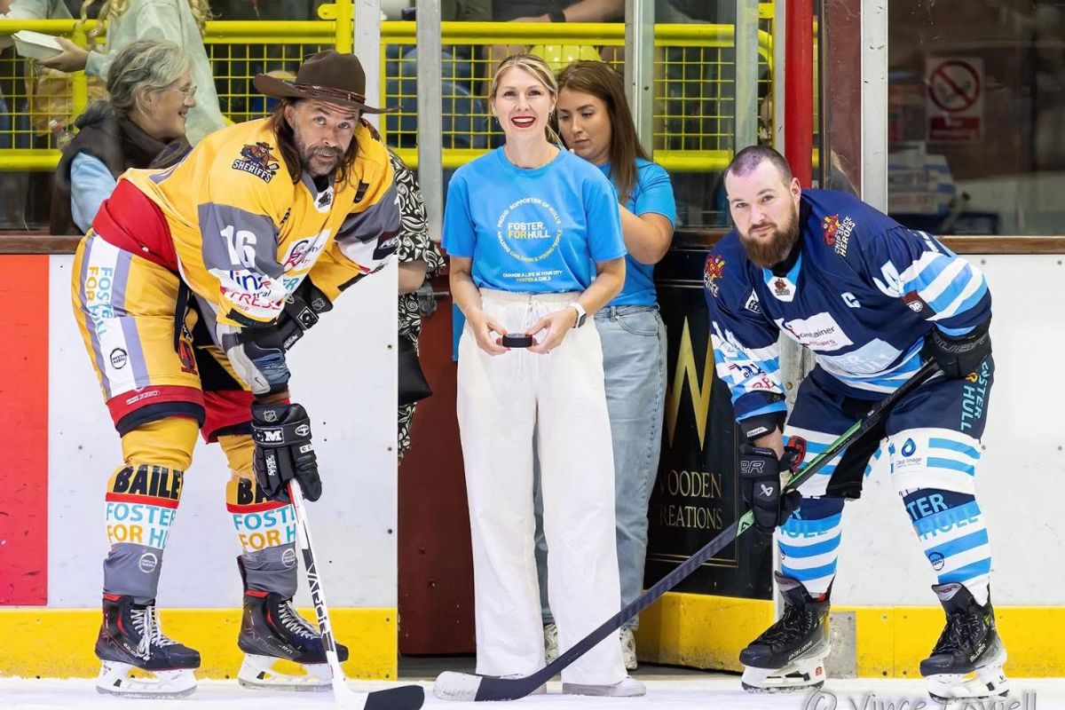 Hockey players at last year's event which raised funds and awareness for fostering in Hull