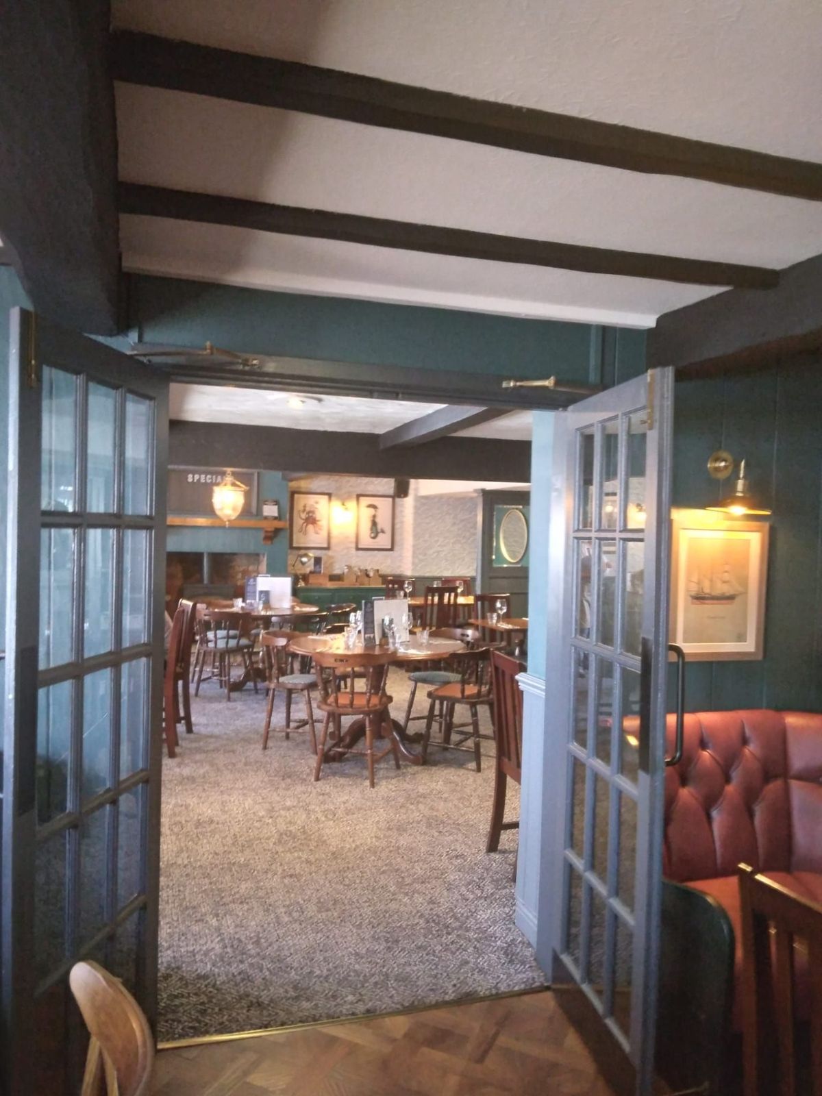 View through to the restaurant at The Ship Inn, Flamborough