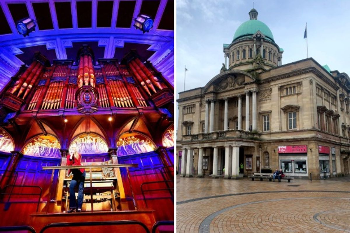 Dr Carol Williams, new organist for Hull City Hall