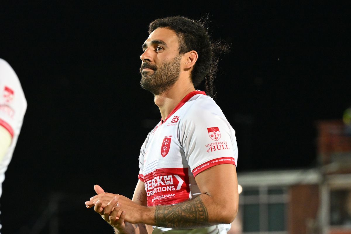 Hull KR's Tyrone May has been included in the 21-man squad to face Warrington Wolves