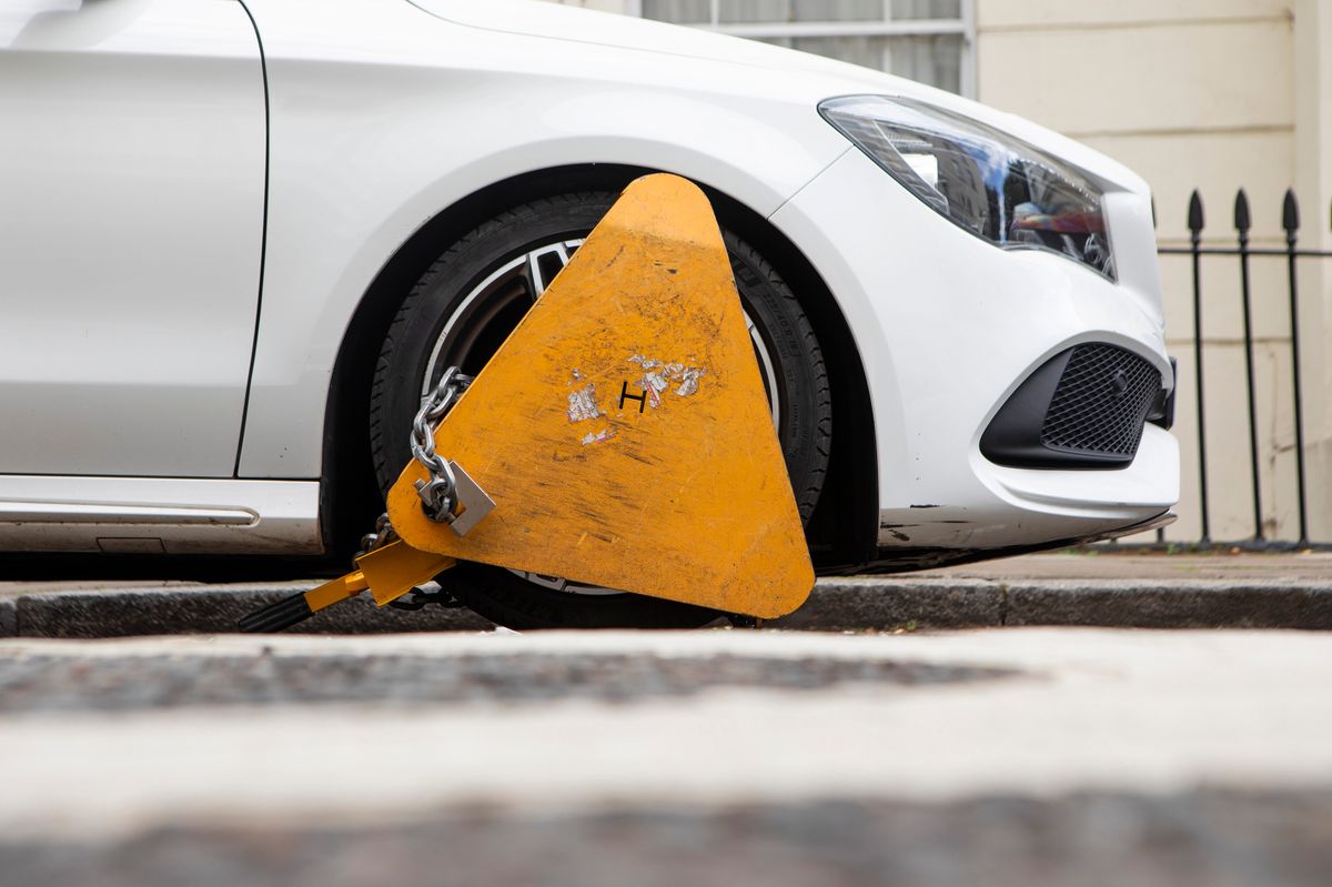 Clamped wheel