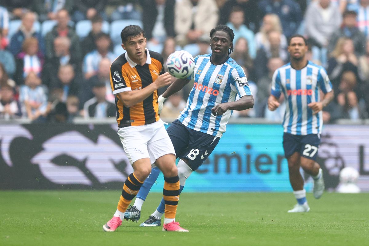 Loum Tchaouna in action against Ryan Giles